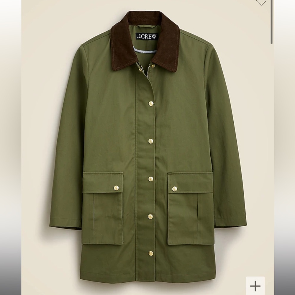 Olive Green Women's Parka Coat
